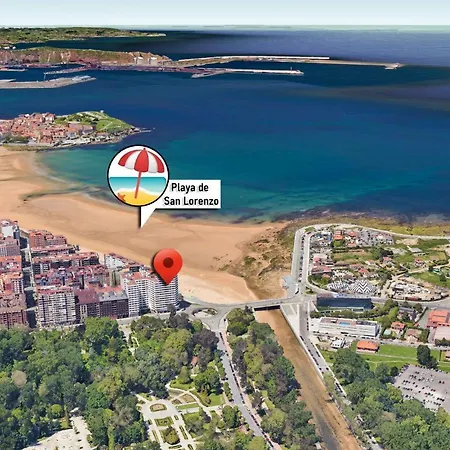 El Muro 22 - Piso En 1ª Linea De Playa 6pax - Vut-2640-as Apartment Gijon